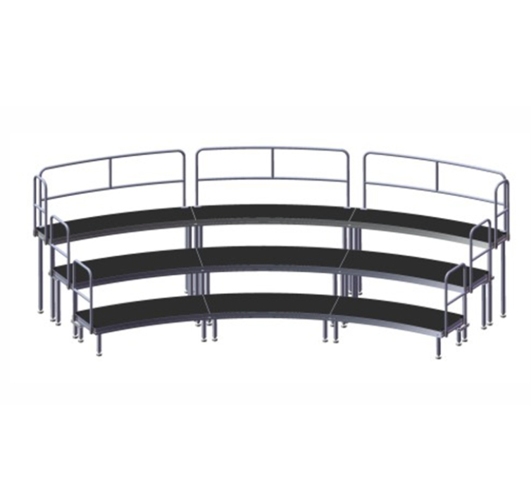 Durable Aluminum Choir Risers Stage for Stage Performance
